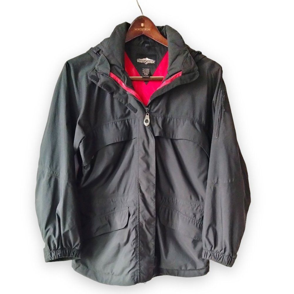 White Sierra LARGE Sierra Tek Performance Black Lightweight Unisex Ski Jacket